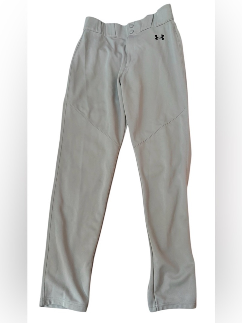 Under Armour Men M Gray UA Utility Relaxed Fit Open Bottom Adult Baseball Pants
